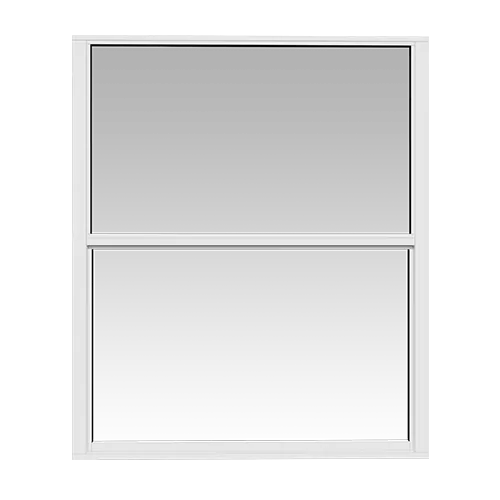 ECO Single Hung Window Series 50 β White frame, Clear glass