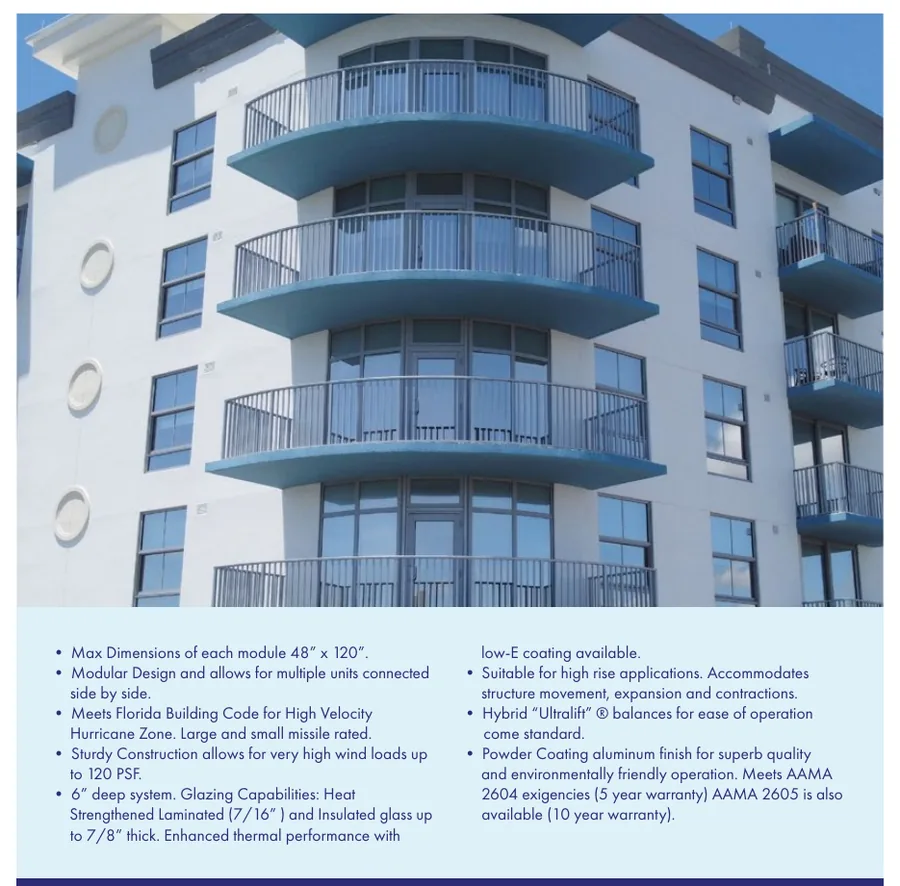 Mr. Glass MG-250 Single Hung Window Wall System β specifications