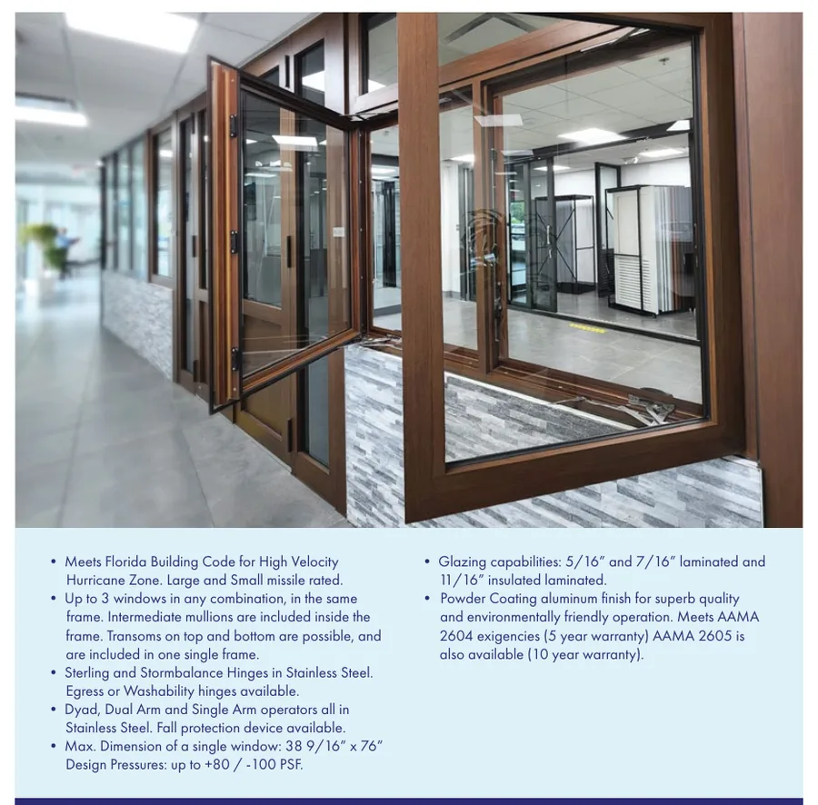 Mr. Glass MG-600 Awning and Casement Window β specifications